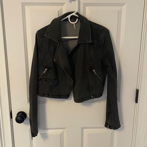 Free People Cropped Black jacket